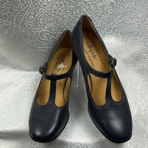 Softspots Women's Navy T-Strap Heels